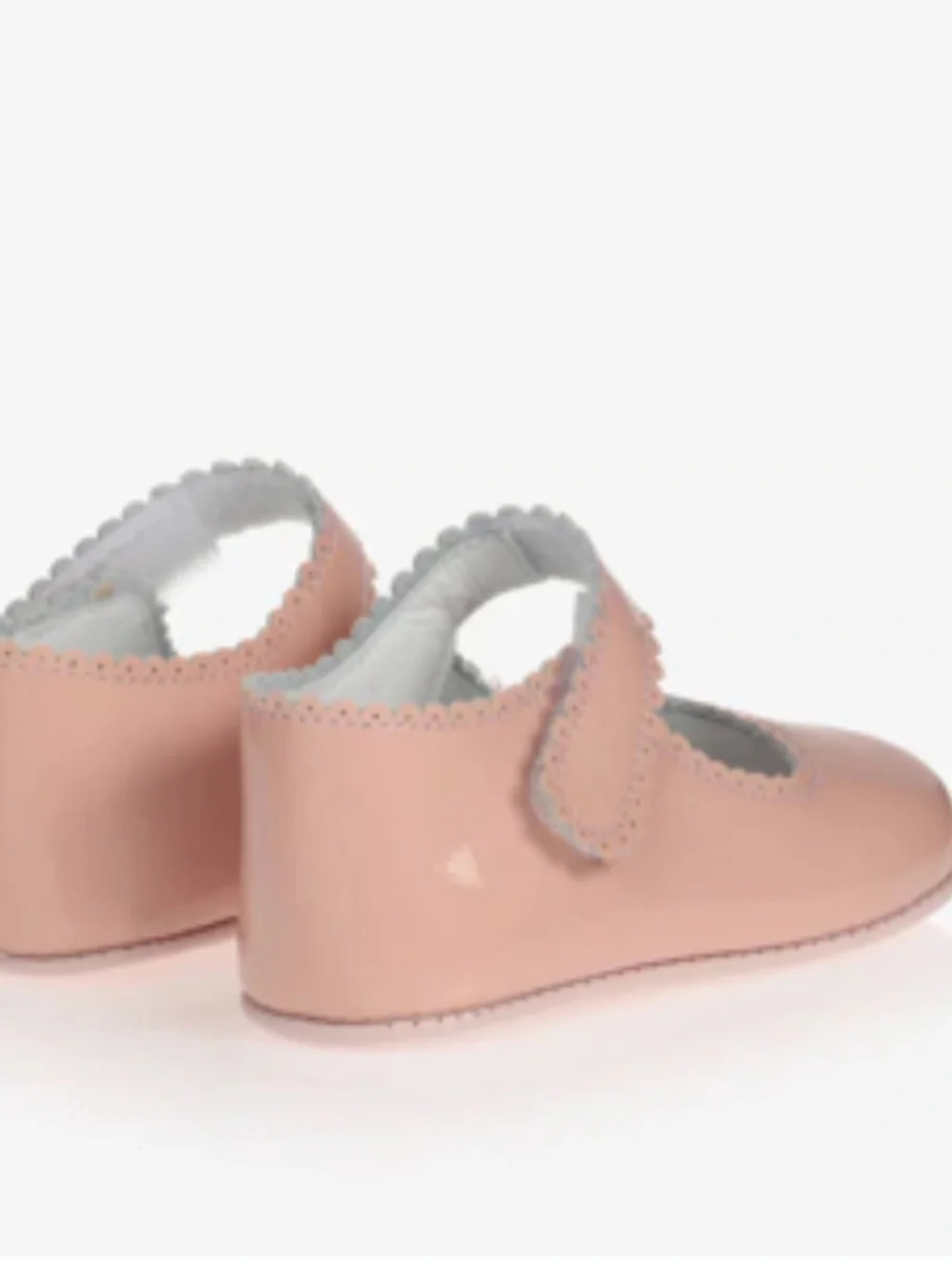 Early Days Girls Blush Leather Velcro First Walkers (Size 6-9M)